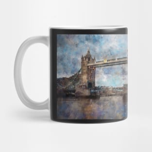 Tower Bridge watercolour painting Mug